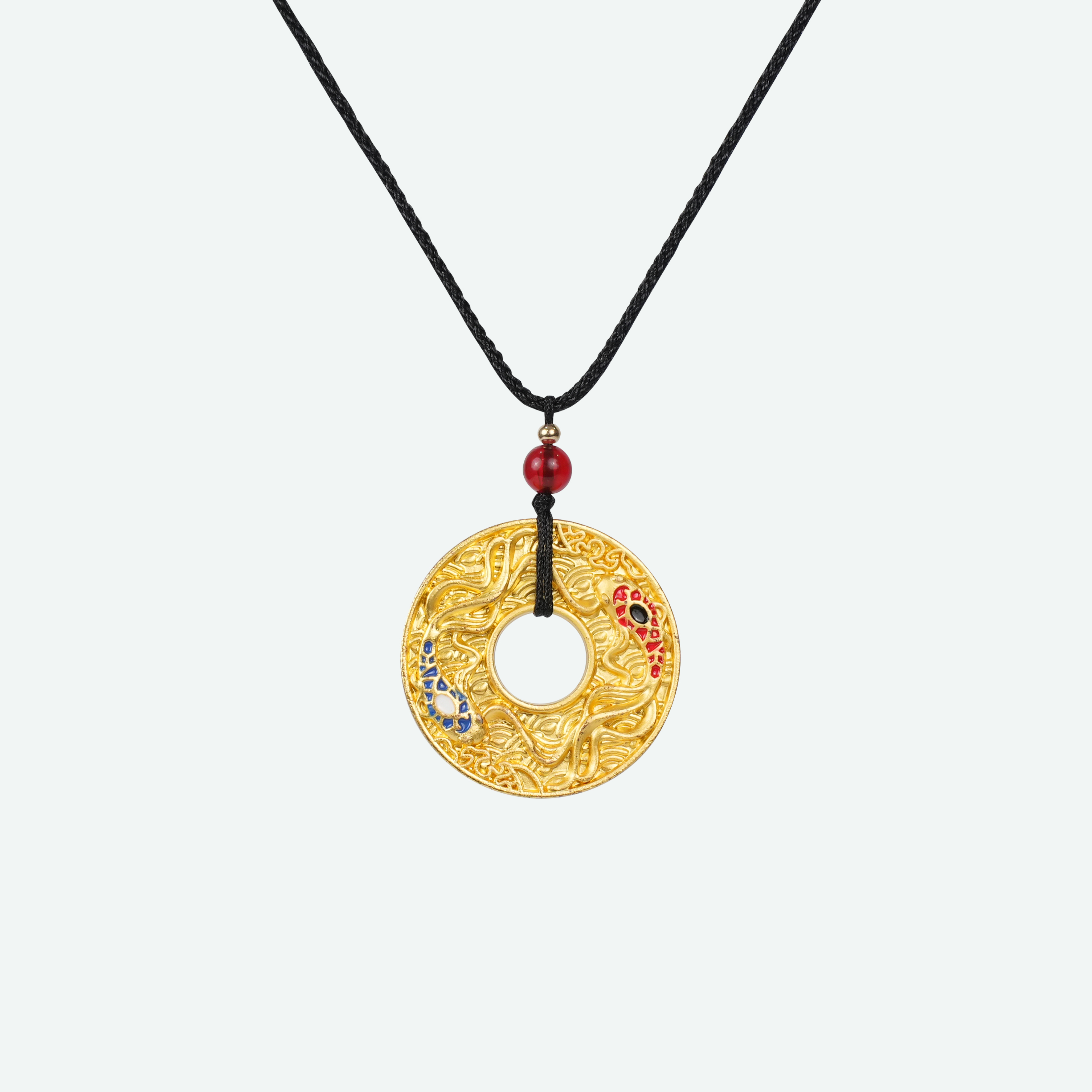 Prosperous koi fish pendant necklace